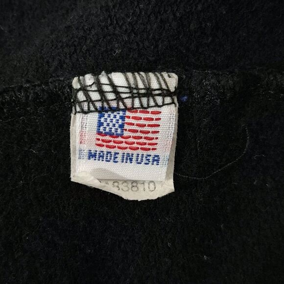 AMERICAN APPAREL Men's Black/White Stand Collar Zip-Up Track Jacket SZ M - Picture 9 of 9